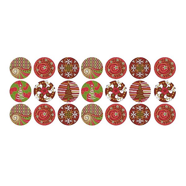 Blister Decorado Com Transfer Para Chocolate - Natal - BLN0065 - 1 unidade - Rizzo