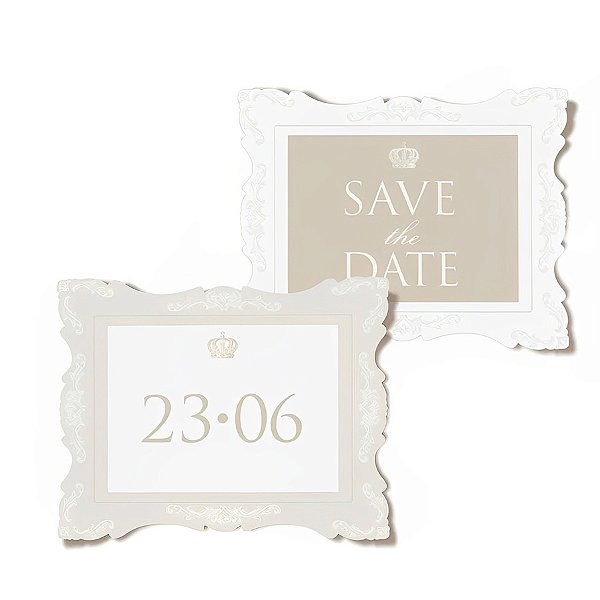 Placa Decorativa - Save The Date  - 1 unidade - Cromus - Rizzo