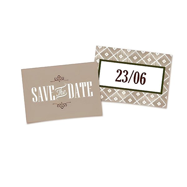 Placa Decorativa - Save The Date  - 1 unidade - Cromus - Rizzo