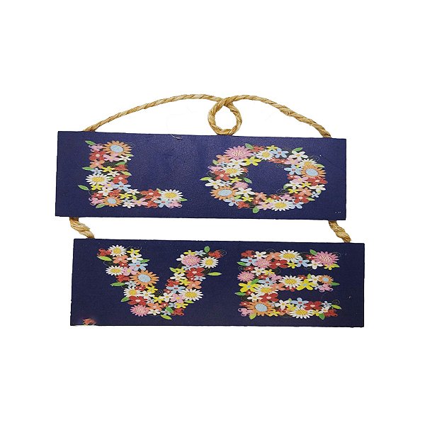 Placa Decorativa em MDF - Love - 1 unidade - Rizzo
