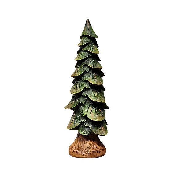 Mini Pinheiro Decorativo Em Cerâmica - Marrom e Verde - 25cm - 1 unidade - Cromus - Rizzo