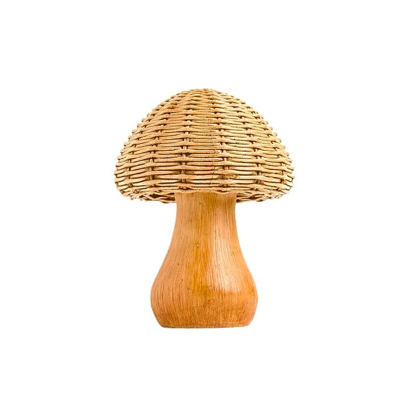 Enfeite De Natal Em Resina - Cogumelo Bege - 12cm - 1 unidade - Cromus - Rizzo