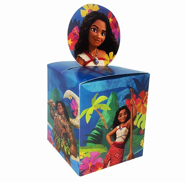 Caixa Pop Up - Moana 2 - 9x9x11cm - 10 unidades - Cromus - Rizzo