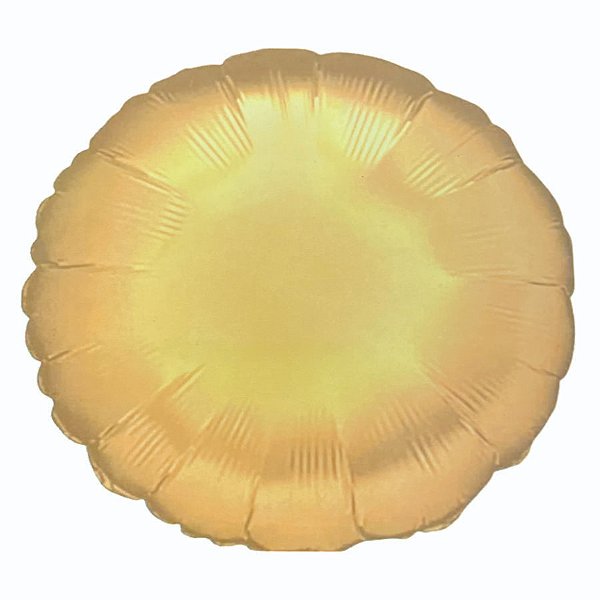 Balão de Festa Metalizado 18"45cm - Dourado - 1 unidade - Partiufesta - Rizzo