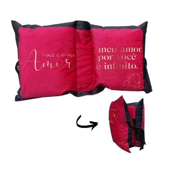 Almofada Formato Carta Laço - 30cm - 1 unidade - Zona Criativa - Rizzo