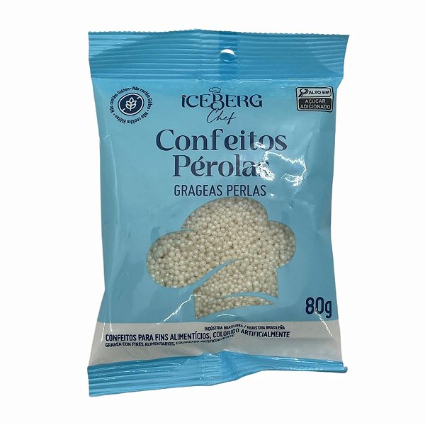 Confeito Perolado - 80g - 1 unidade - IceBerg - Rizzo