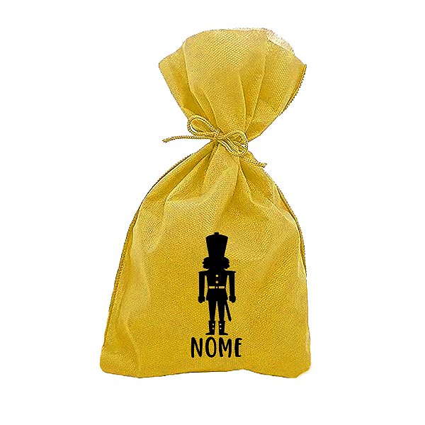 Saco para Surpresas de Natal Personalizado - Quebra Nozes - 13x25cm - 10 unidades - Rizzo Personalizado