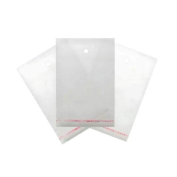 Saco Adesivado Com Furo - 10x17cm - 100 unidades - Rizzo - Rizzo