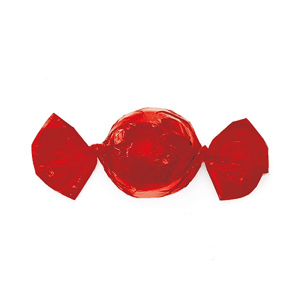 Papel Mini Trufa - 12x12,5cm - Vermelho - 100 unidades - Cromus - Rizzo Embalagens