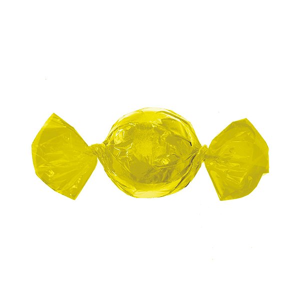 Papel Trufa 14,5x15,5cm - Amarelo - 100 unidades - Cromus - Rizzo Embalagens