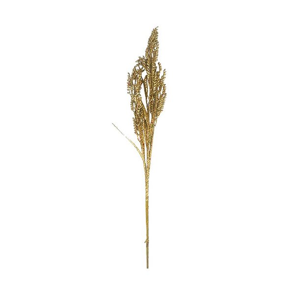 Galho Decorativo - Dourado Com Glitter - 77cm - 1 unidade - Rizzo