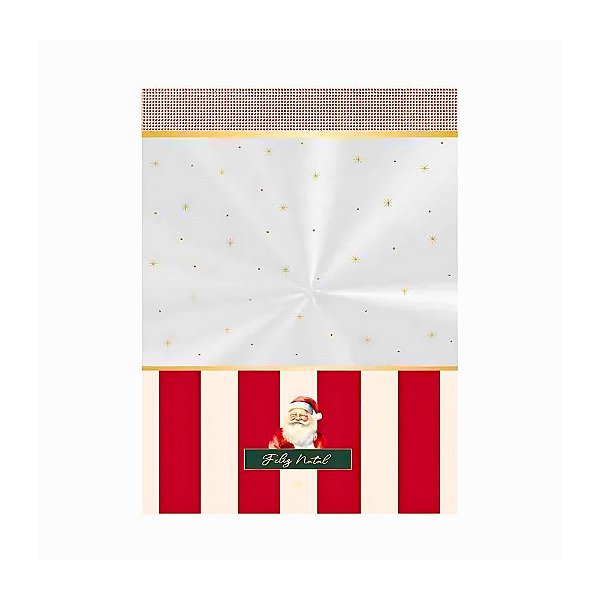 Saco Transparente Para Panetone De 500g - Charm Natalino - 25x35cm - 50 unidades - Cromus - Rizzo