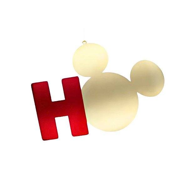 Enfeite Para Pendurar De Natal - Pingente Mickey Vermelho e Ouro - 14,5cm - Disney Original - 1 unidade - Cromus - Rizzo