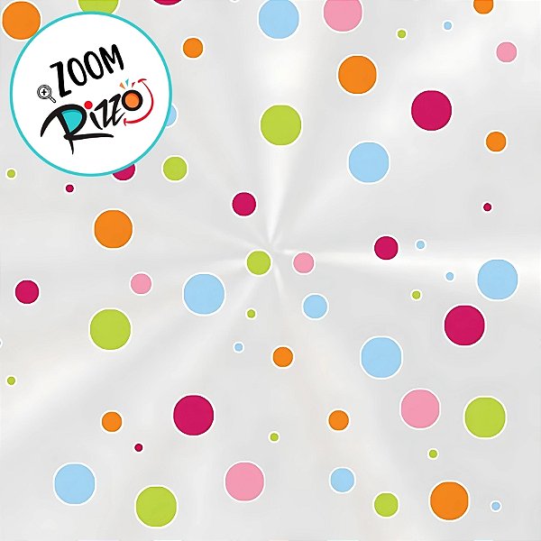 Saco Transparente Decorado - 10x14cm - Colore - 100 unidades - Cromus - Rizzo