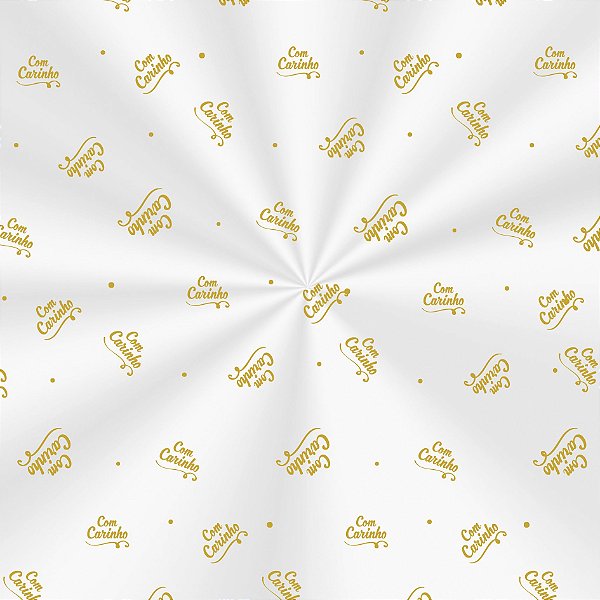 Saco Decorado Carinho Ouro - 10x14cm - 100 unidades - Cromus - Rizzo Embalagens