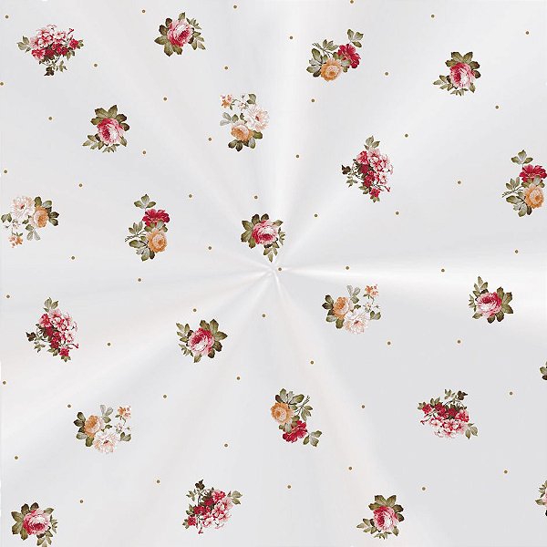 Saco Transparente Decorado - 11x19,5cm - Estoril - 100 unidades - Cromus - Rizzo Embalagens