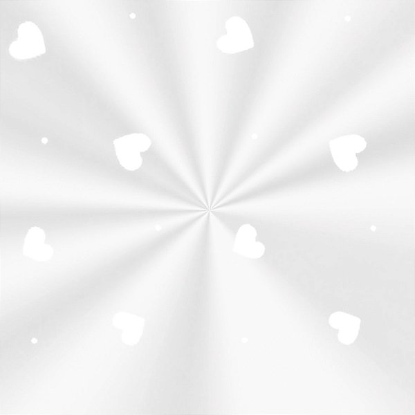 Saco Transparente Decorado Love Branco - 11x19,5cm - 100 unidades - Cromus - Rizzo Embalagens