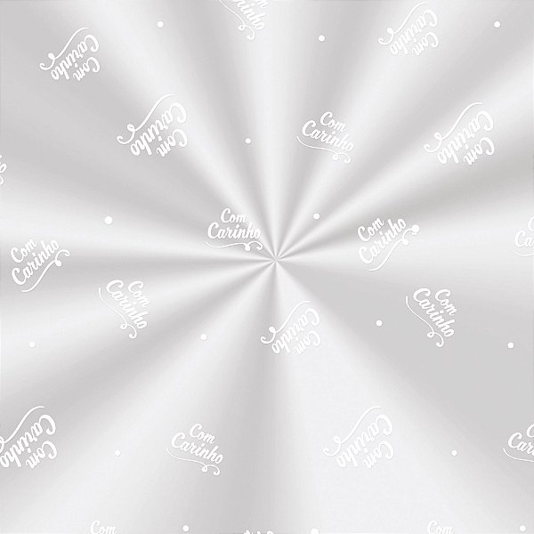 Saco Decorado Carinho Branco - 15x22cm - 100 unidades - Cromus - Rizzo Embalagens