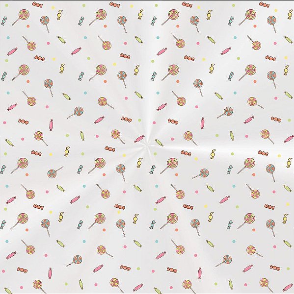 Saco Decorado Doce Sonhos - 15x29cm - 100 unidades - Cromus - Rizzo Embalagens