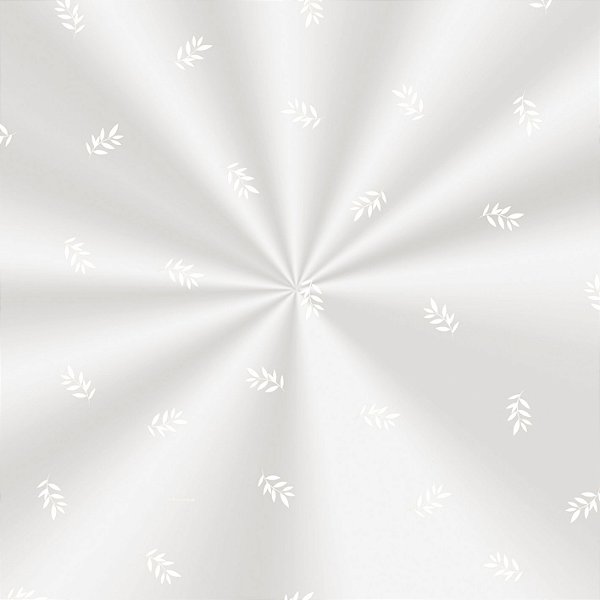Saco Decorado Raminhos Branco - 30x44cm - 100 unidades - Cromus - Rizzo Embalagens