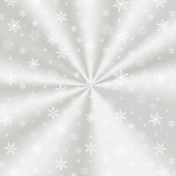 Saco Decorado Floco de Neve - 30x44cm - 100 unidades - Cromus - Rizzo Embalagens