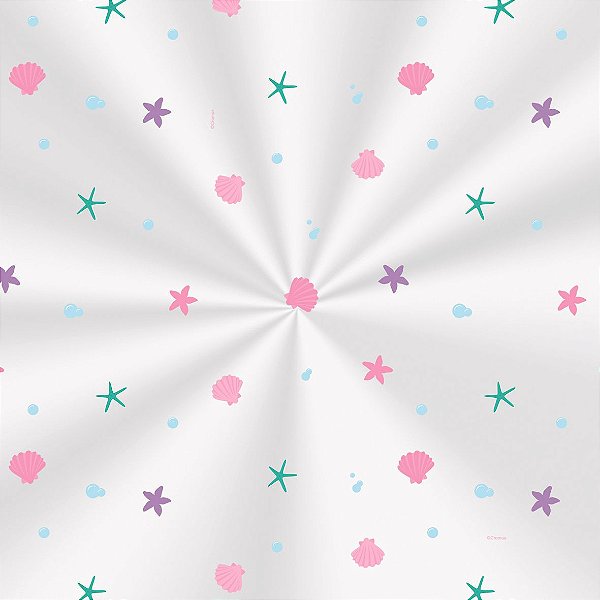 Saco Decorado Sereia - 20x29cm - 100 unidades - Cromus - Rizzo Embalagens