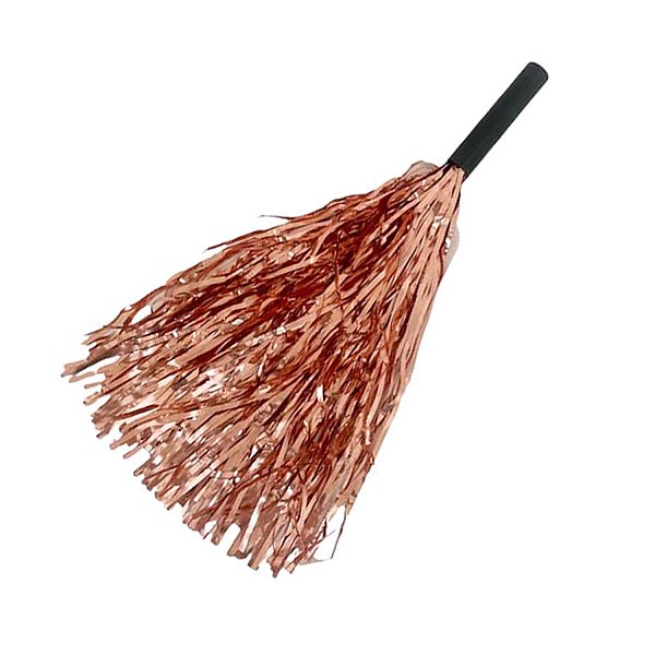 Pompom Metalizado Mamãe Sacode de Carnaval - Rosa Gold - 1 unidade - Rizzo