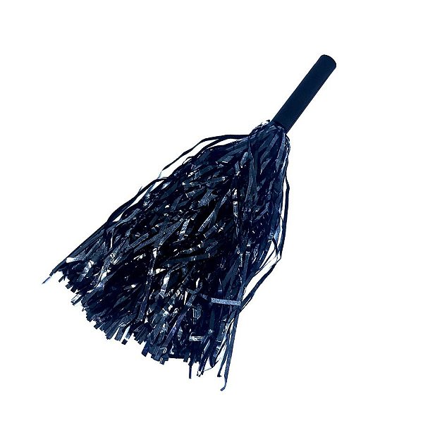 Pompom Metalizado Mamãe Sacode de Carnaval - Preto - 1 unidade - Rizzo