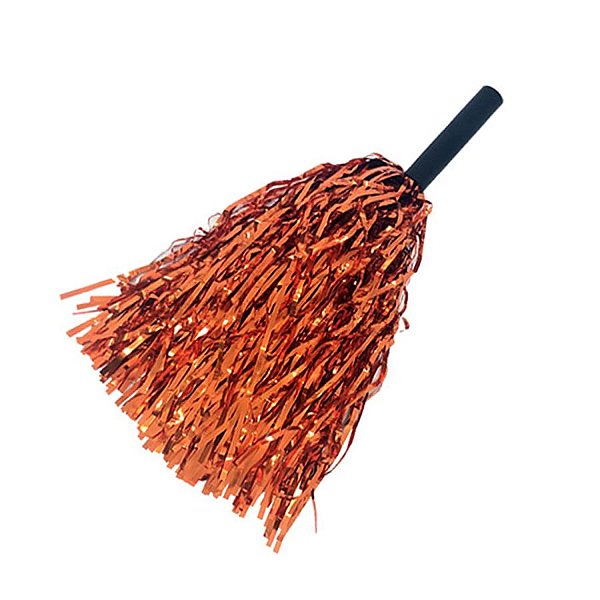 Pompom Metalizado Mamãe Sacode de Carnaval - Laranja - 1 unidade - Rizzo