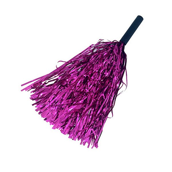 Pompom Metalizado Mamãe Sacode de Carnaval - Pink - 1 unidade - Rizzo
