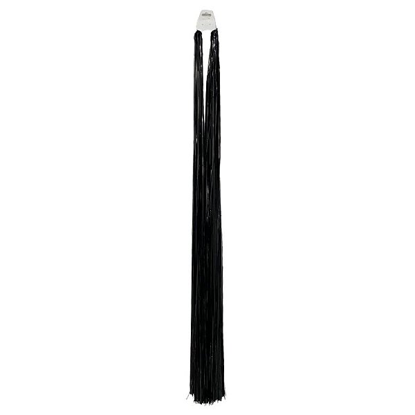 Chicote Metalizado Franja Carnaval 80cm - Preto - 1 unidade - Rizzo