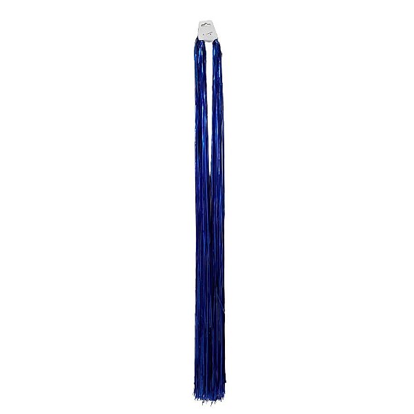 Chicote Metalizado Franja Carnaval 80cm - Azul Royal  - 1 unidade - Rizzo