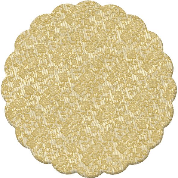 Fundo Rendado Redondo Ouro 9cm (761007) - 100 unidades - Cromus - Rizzo