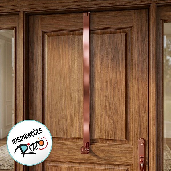 Gancho Suporte para Guirlanda - Liso Rose Gold - 38cm - 1 unidade - Rizzo