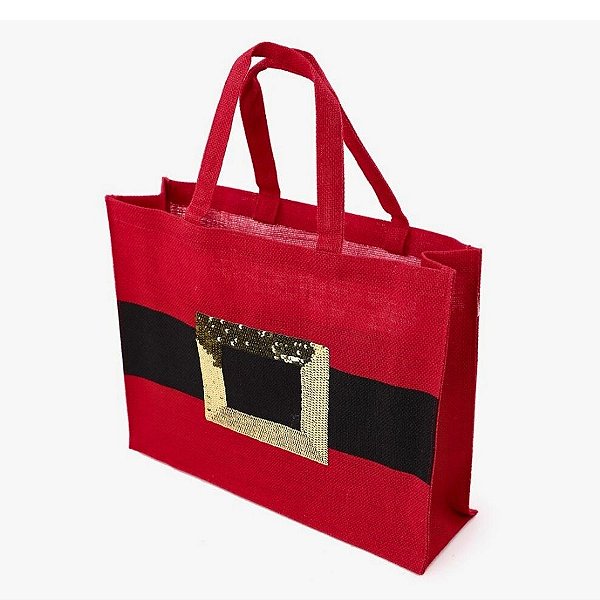 Bolsa De Natal De Juta - Cinto Noel - 30x38cm - 1 unidade - Cromus - Rizzo