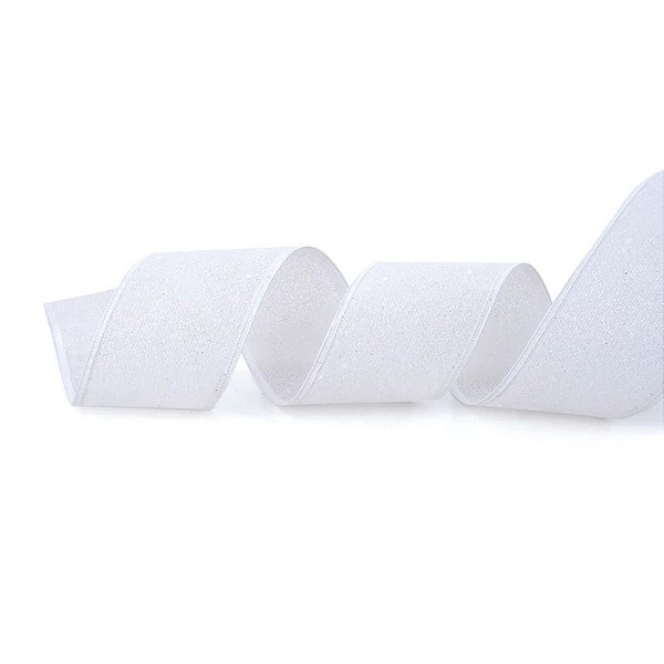 Fita Decorativa Aramada - Branco - 6,3x914cm   - 1 unidade - Cromus - Rizzo