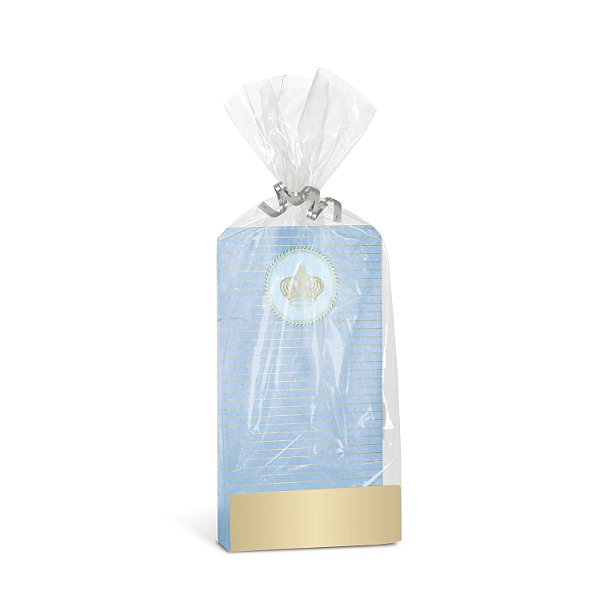 Kit Saquinho Cartela para Lembrancinha Festa Reinado do Príncipe - 10 unidades - Cromus - Rizzo Festas