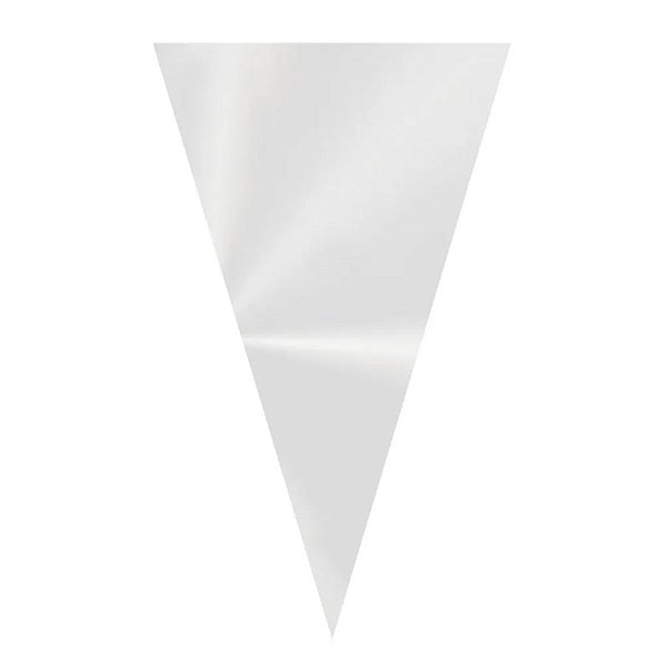 Cone Festa Transparente - 17,5x29,5cm - Embalagem Economica - 500 unidades - Cromus - Rizzo