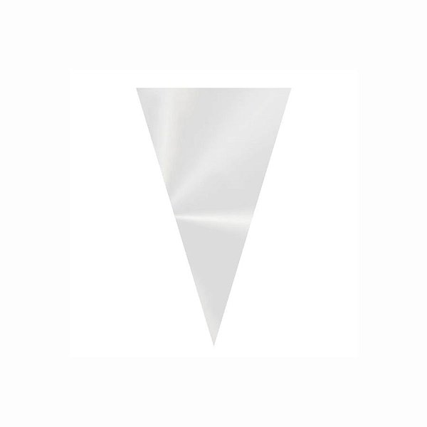 Cone Festa Transparente - 10x15cm - Embalagem Economica  - 500 unidades - Cromus - Rizzo