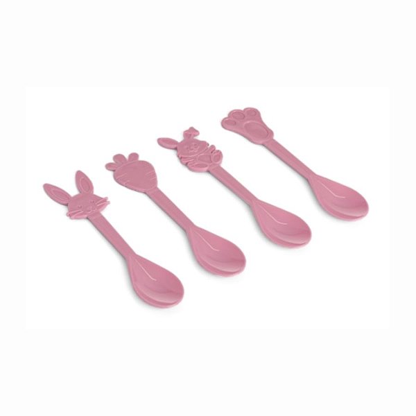 Colheres Decorativas de Páscoa - Rosa Candy  - 12 unidades - Festplastik - Rizzo