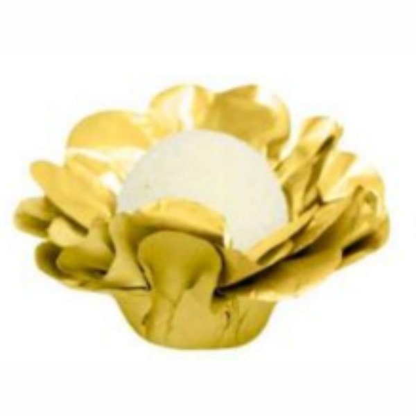 Forminha para Doces Finos - R-82 - Seda Dourado - 40 unidades - Maxiformas - Rizzo