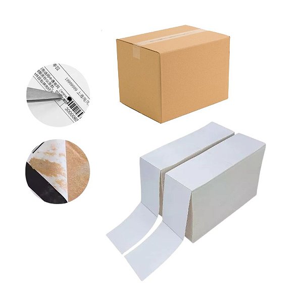 Etiqueta Térmica Adesiva Tamanho Especial Para Correio Serrilha Resma - 10x15cm - 10.000 unidades - Rizzo