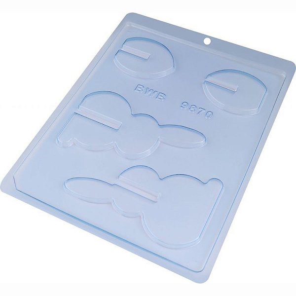 Forma de Acetato Coelho 3D - Cód. 9870 - 1 unidade - BWB - Rizzo