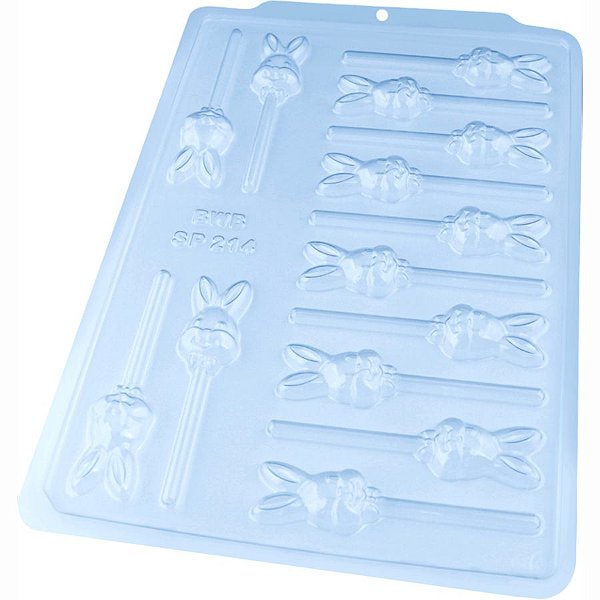 Forma Especial de Acetato Pirulito Coelho com Gravata Pequeno - Ref. 3586 - 1 unidade - BWB - Rizzo