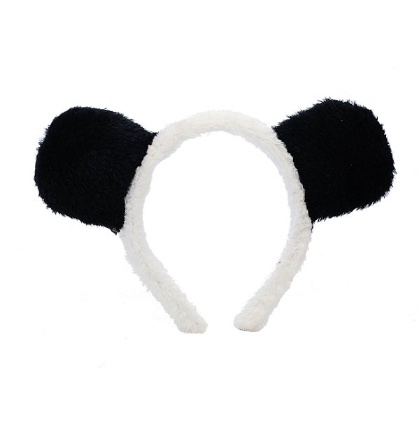 Tiara de Tecido Orelhinhas Festa Panda - Cromus - Rizzo Festas