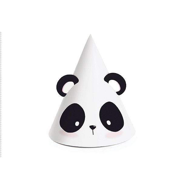 Mini Chapéu Festa Panda - 8 unidades - Cromus - Rizzo Festas