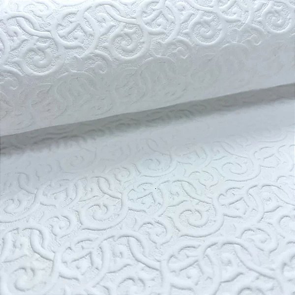 Papel de Seda Texturizado - 40x66cm - Branco - 10 unidades - Rizzo - Rizzo