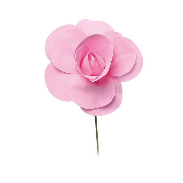 Flor Decorativa Rosa 15cm - 01 unidade - Cromus - Rizzo Festas