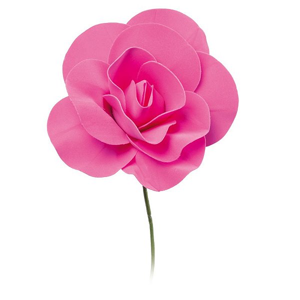 Flor Decorativa Pink 15cm - 01 unidade - Cromus - Rizzo Festas