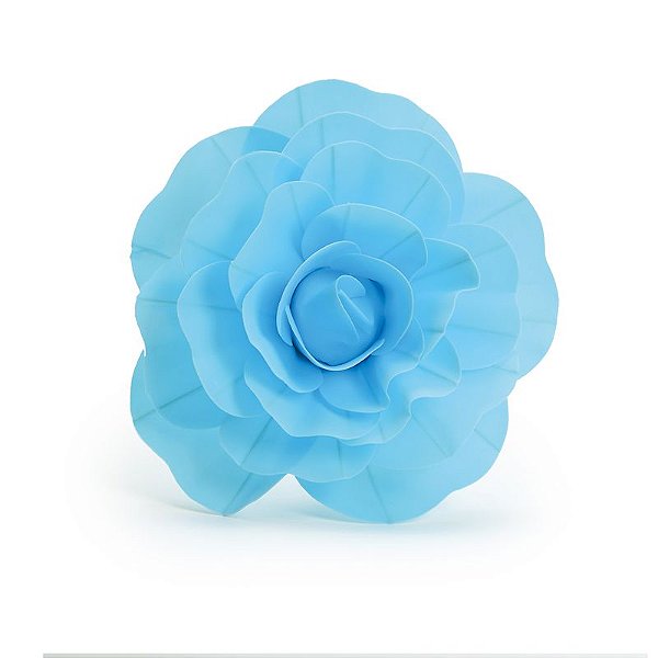 Flor Decorativa Azul 30cm - 01 unidade - Cromus - Rizzo Festas